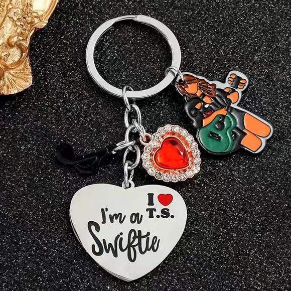 Swiftie Keychain Taylor Swift Reputation TS Swifty Fan Gift Keys Charm - Picture 2 of 5